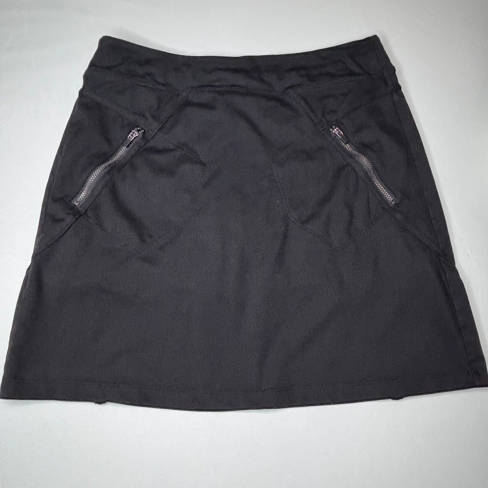 Athleta Women's Black Skort A-Line Athletic Skirt with Pockets ST‎